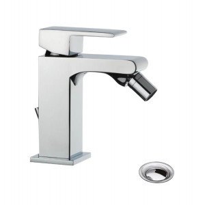 Miscelatore per bidet monoforo con scarico Jq cromo - Bellosta