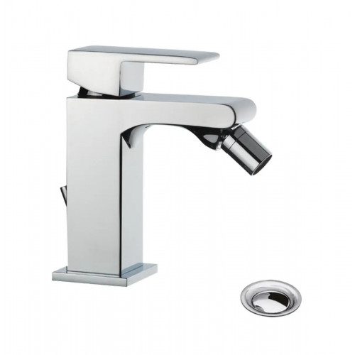 Miscelatore per bidet monoforo con scarico Jq cromo - Bellosta