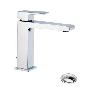 Miscelatore per lavabo medium con bocca prolungata e scarico Jq cromo