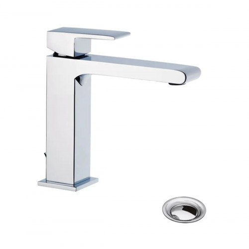 Miscelatore per lavabo medium con bocca prolungata e scarico Jq cromo