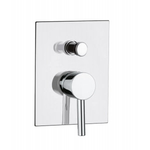 Miscelatore doccia con deviatore a 2 uscite Bambù cromo – Bellosta