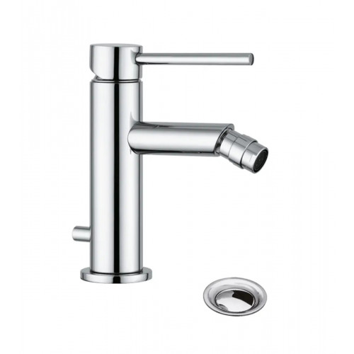 Miscelatore monoforo bidet con scarico Mini B cromo - Bellosta