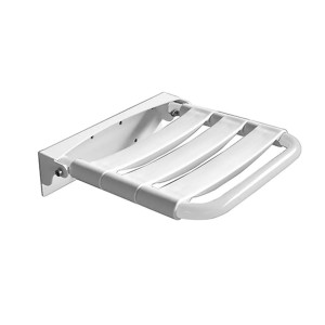 Seggiolino ribaltabile per doccia inox 304 bianco antibatterico  - Gom
