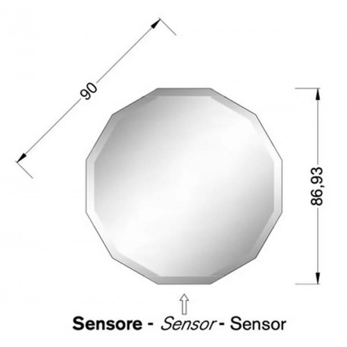 Specchio Virgo 90 cm con illuminazione - Artelinea