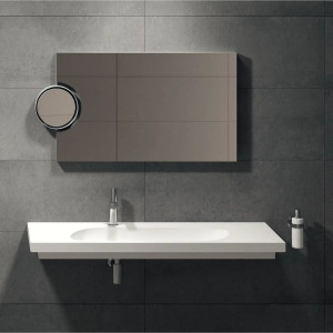 Lavabo sospeso 140x48 cm Enjoy bianco lucido - Ceramica Cielo