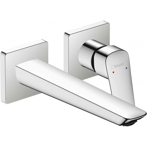 Miscelatore Monocomando Lavabo Ad Incasso a Parete Logis Cromo - Hansg