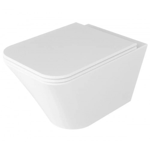 Coprivaso con chiusura rallentata Build bianco lucido - Azzurra Cerami