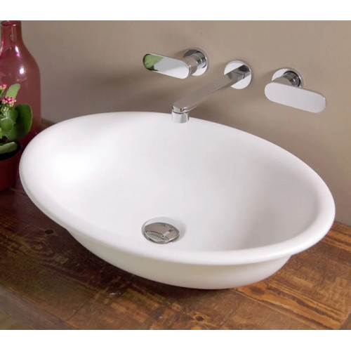 Lavabo da appoggio Boll 56 cm bianco lucido - Flaminia