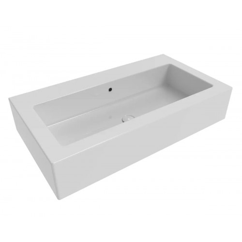 Lavabo da appoggio o sospeso Acquagrande 100 cm - Flaminia