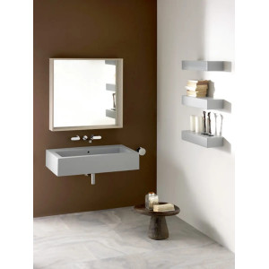 Lavabo da appoggio o sospeso Acquagrande 100 cm - Flaminia 2