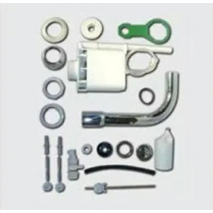 Batteria di scarico per cassetta a zaino Cromato - Azzurra Ceramica