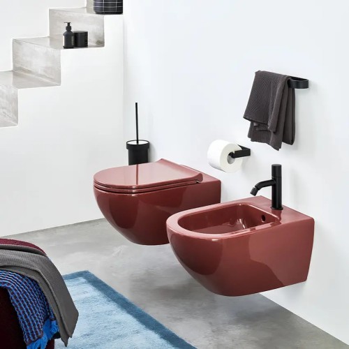 Vaso sospeso, senza brida e senza sedile ENJOY, 35x53 - Ceramica Cielo