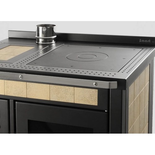 Termostufa a pellet da cucina Smart80 Maiolica 22,6 Kw - Klover