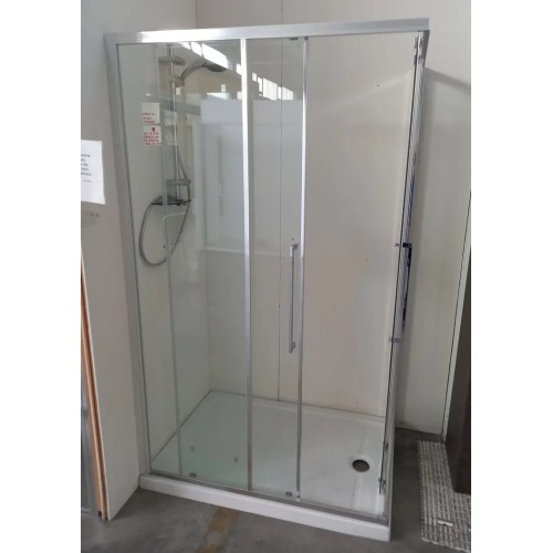 Cabina doccia con apertura scorrevole 120x80 serie Kubo - Ideal Standa