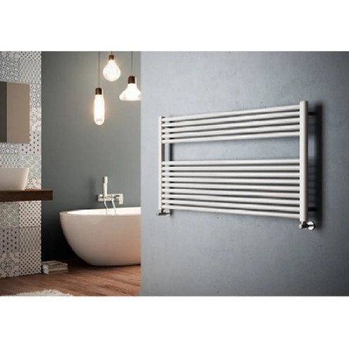 Scaldasalviette orizzontale Claudia Wide 440x1400 mm bianco Cordivari