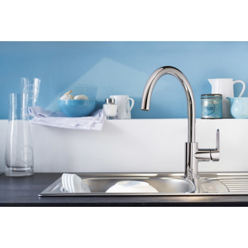 Miscelatore monocomando per lavello BauEdge cromo - Grohe