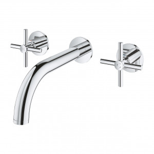 Miscelatore a parete 3 fori M per lavabo Atrio cromo - Grohe 2
