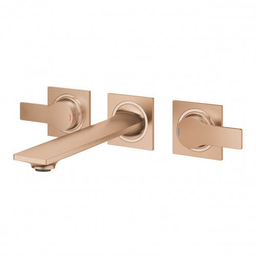 Miscelatore a parete 3 fori taglia M lavabo Allure oro rosa - Grohe