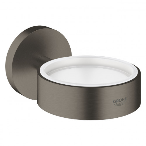 Porta sapone/bicchiere Essentials grafite spazzolato - Grohe | Design