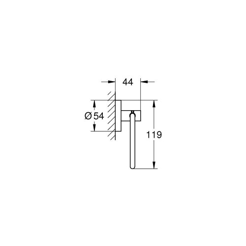 Porta rotolo Essentials grafite spazzolato - Grohe | Eleganza e funzio