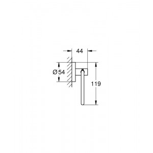 Porta rotolo Essentials satinato super steel - Grohe | Design moderno 2