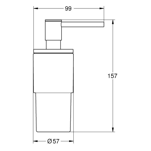 Dispenser sapone Atrio grafite spazzolato - Grohe