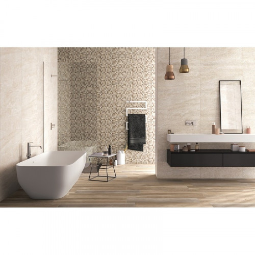 Lithos mosaico Taupe 3D 32x80,5 cm - Naxos Ceramica | Meglioalge