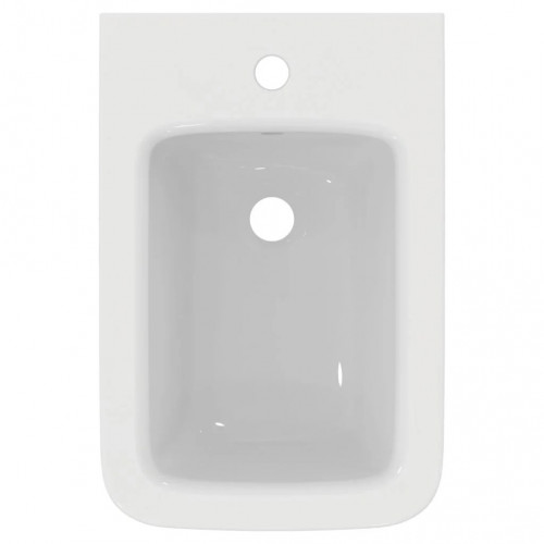 Bidet sospeso Blend Cube bianco lucido con troppopieno - Ideal Standar
