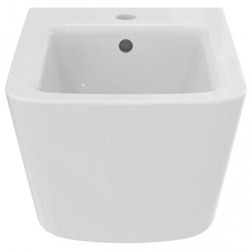 Bidet sospeso Blend Cube bianco lucido con troppopieno - Ideal Standar
