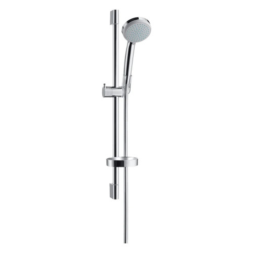 Set doccia con asta 65 cm e porta sapone Croma 100 Vario cromo Hansgro