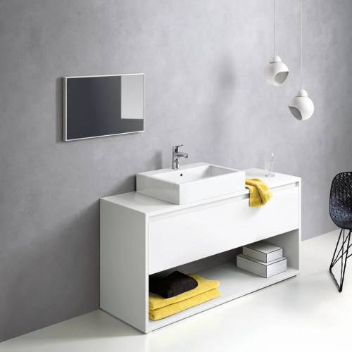 Miscelatore monocomando Focus 100 cromo per lavabo con piletta - Hansg