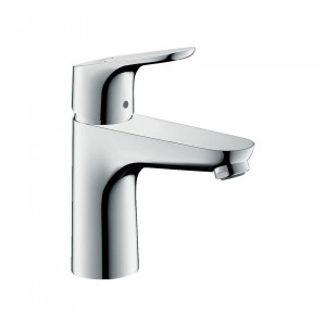 Miscelatore monocomando Focus 100 cromo per lavabo con piletta - Hansg
