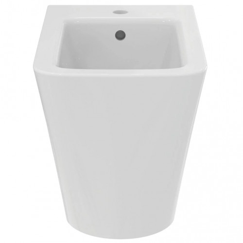 Bidet a terra filo muro Blend Cube bianco lucido | Ideal Standard