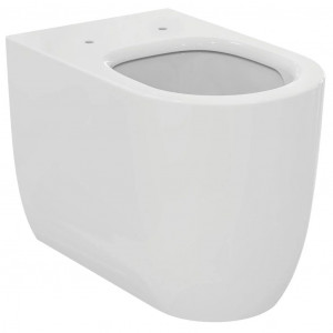 Vaso WC a terra filomuro Blend Curve AquaBlade® bianco lucido