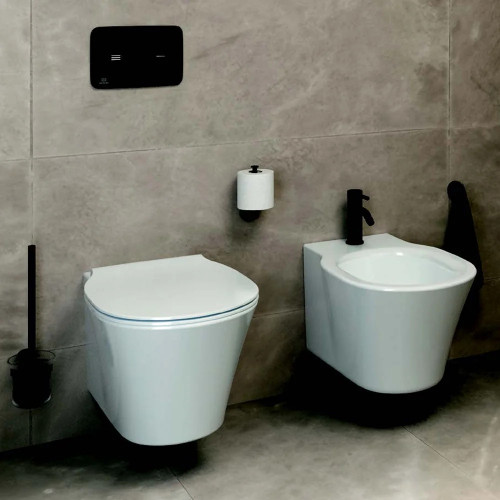 Bidet Sospeso Connect Air Bianco Lucido - Fissaggi Nascosti