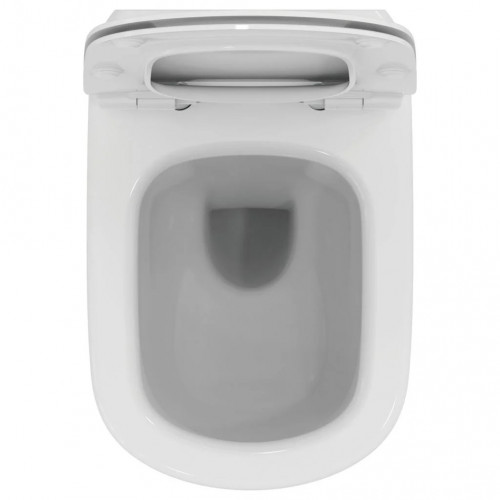 Vaso WC sospeso TESI RmLS+ bianco con sedile slim e fissaggi nascosti