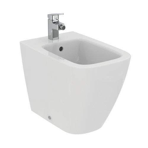 Bidet a Terra Filo Muro I.Life B Bianco Lucido - Ideal Standard