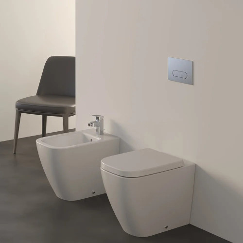 Bidet a Terra Filo Muro I.Life B Bianco Lucido - Ideal Standard