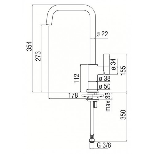 Miscelatore monocomando con doccetta Flag cromo lucido - Nobili