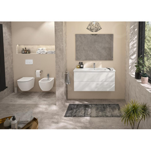 Bidet sospeso monoforo Tesi bianco opaco - Ideal Standard | Meglioalge