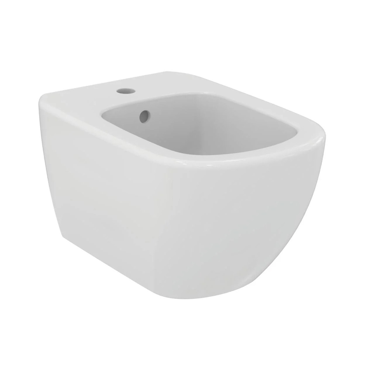 Bidet sospeso filo muro monoforo Tesi bianco opaco - Ideal Standard