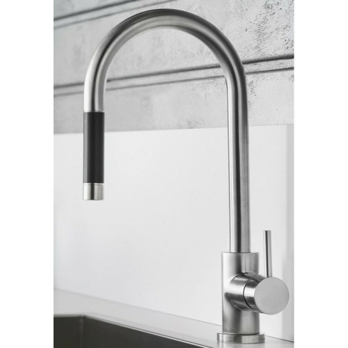 Miscelatore lavello con doccetta estraibile Live cromo lucido - Nobili