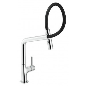 Miscelatore monocomando Lamp cromo lucido con doccetta - Nobili