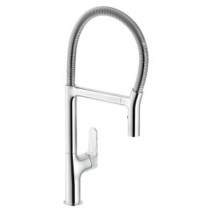 Miscelatore monocomando con doccetta per lavello Ypsilon cromo lucido