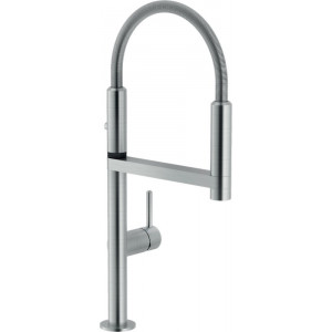 Miscelatore lavello Move inox spazzolato Nobili con doccetta estraibil