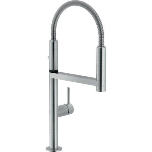 Miscelatore lavello Move inox spazzolato Nobili con doccetta estraibil