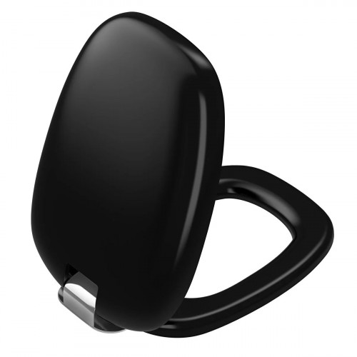 Plural sedile per vaso WC in duroplast nero opaco Vitra