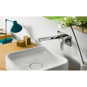 Miscelatore monocomando a parete per lavabo ad incasso Acquaviva cromo 2