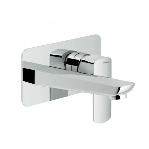 Miscelatore monocomando a parete per lavabo ad incasso Acquaviva cromo