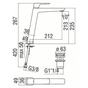 Miscelatore lavabo Acquaviva nero opaco Nobili - Design e qualità 2